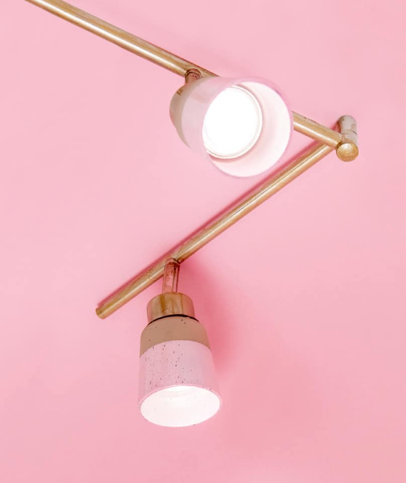 Pink Champagne Ceiling Light